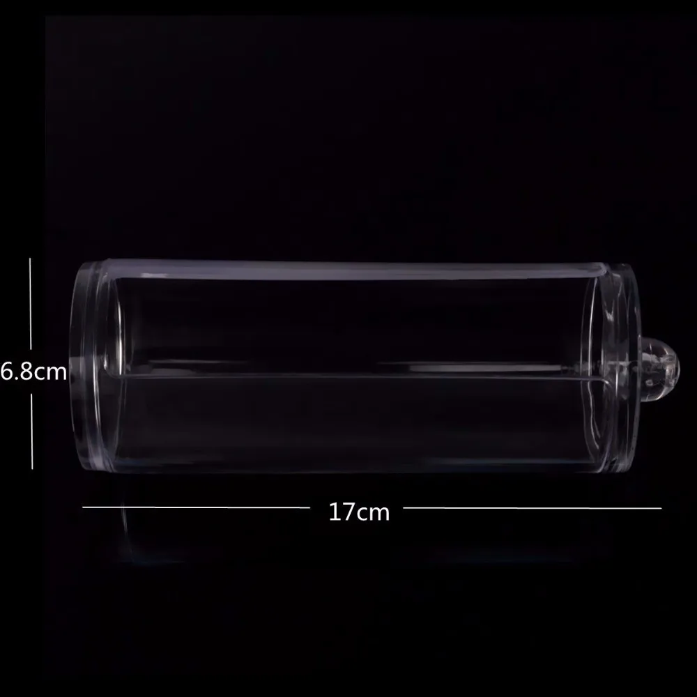 Акриловый Ватный тампон Органайзер коробка для макияжа ватные диски Q-tip Box для дома, отеля, офиса Портативный Круглый Контейнер чехол для хранения