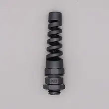 PG7 пружинный шарнир Сопротивление скручиванию типа изгиб Водонепроницаемый Разъемы Глен головы защиты кабельного соединения