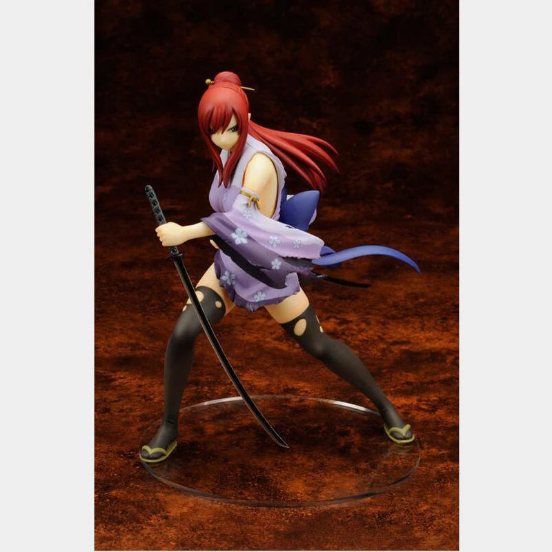 

Erza Scarlet Action figure Fairy Tail Anime model kimono version figurine collection with box toy Christmas gifts