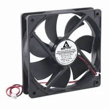 Gdstime 5 pz 120mm x 25mm 0.3A Dual Sfera di CC di trasporto 12 v Cassa del PC Ventola Di Raffreddamento 120 * 120*25mm di Raffreddamento Del Computer 12 cm Due Fili