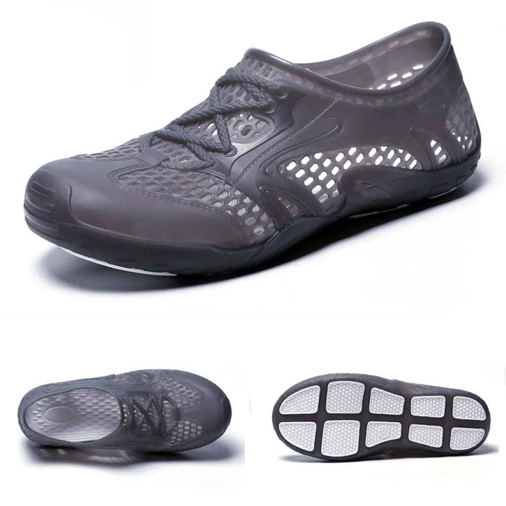 

Breathable Men Sandals Shoes Hollow Light Beach Shoes Casual Sandals Outdoor Beach Sandals Summer Sea Aqua Shoes #g2