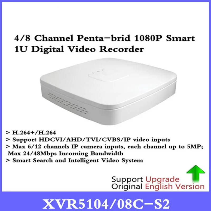 

Original DH XVR 4 Channel 8 Channel 1080P Digital Video Recorder HCVR for HDCVI camera system XVR5104C-S2 XVR5108C-S2