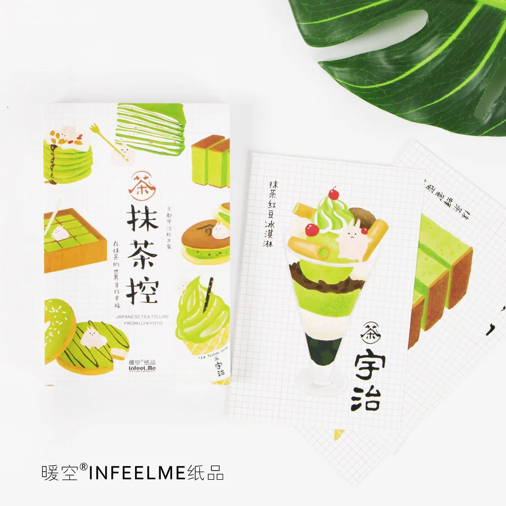 

3 set/1 lot Retro Maccha control Greeting Card Postcards Birthday Bussiness Gift Card Set Message Card W-KP-1256