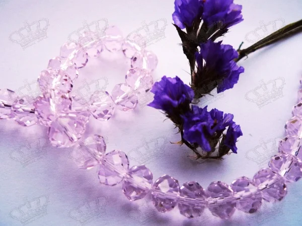 10 мм детские розовые граненые хрустальные бусины Rondelle 40 шт|crystal glass beads|glass beadsfaceted