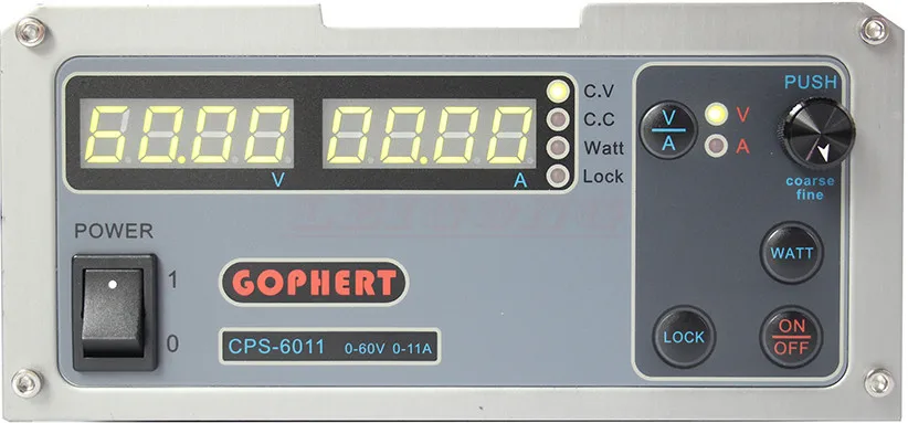 CPS-6011 60V 11A прецизионный PFC компактный цифровой Регулируемый источник питания постоянного тока лабораторный источник питания(110Vac/220Vac EU US UK AU