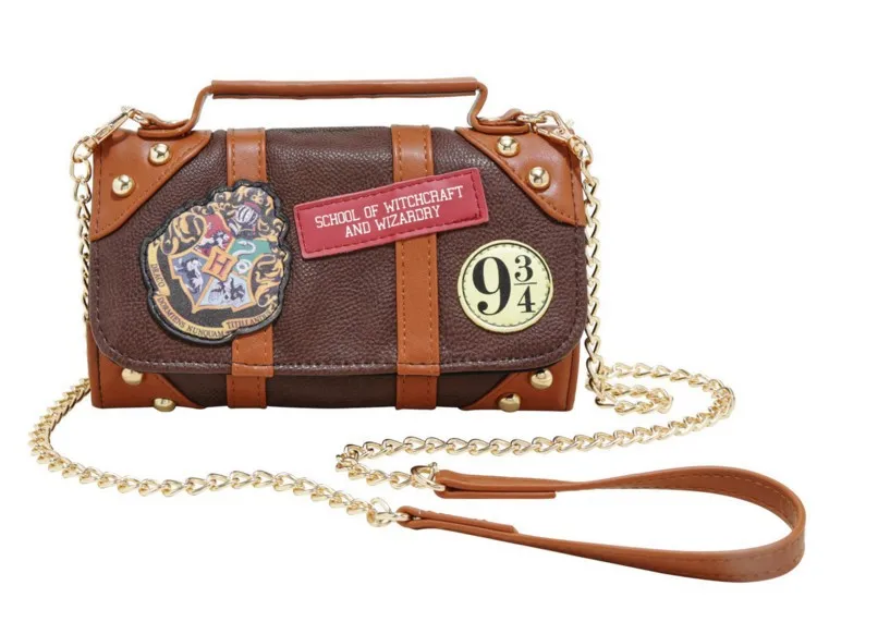 

Harri Potter Hogwarts suitcase wallet small bag single shoulder chain bag party handbag Messenger Bag Satchel new