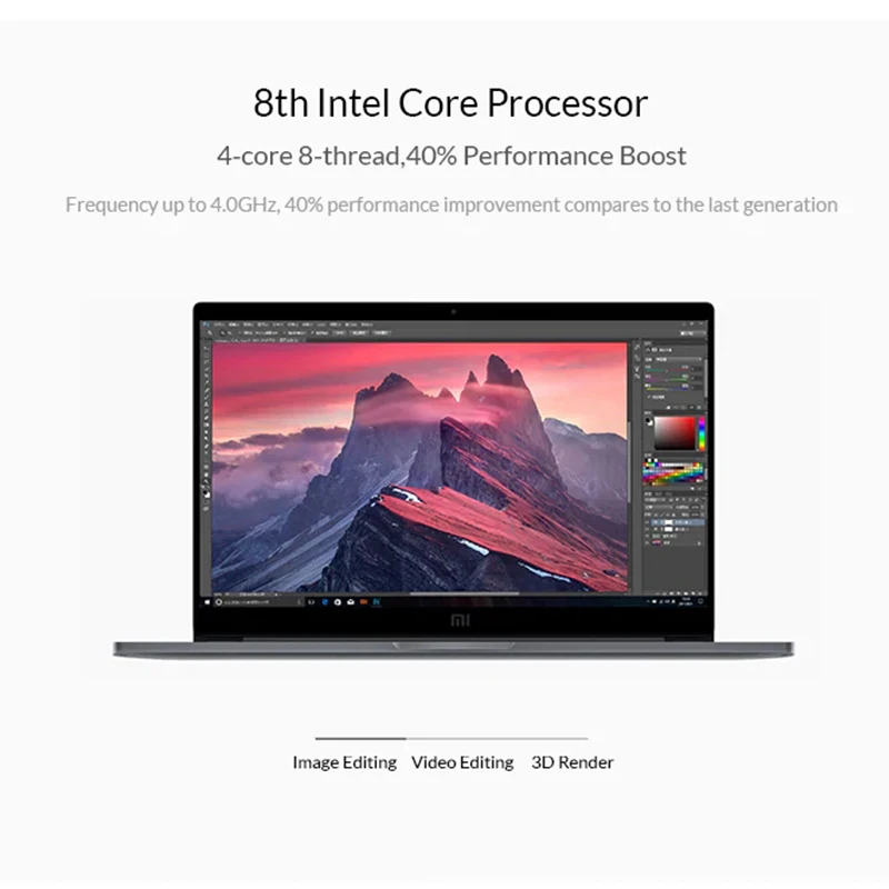  2019 Xiaomi Mi Laptop Notebook Pro 15.6'' Windows10 Intel Quad Core I5/I7 16GB 256GB Fingerprint ID