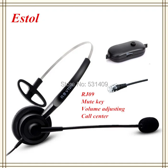 

professional single ear call center headset,earphone, headphone,for training center,RJ09 interface,RJ9 Phone etc