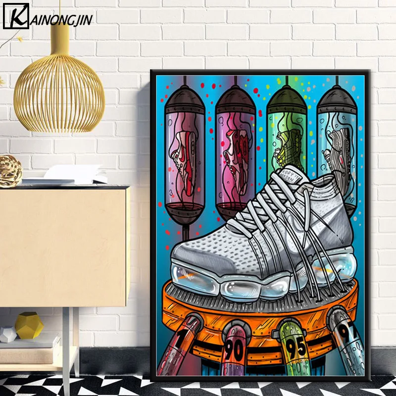 

Michael Jordan Shoes Poster Air Max Sneaker Wall Art Painting Canvas Wall Pictures Poster And Prints for Home Decoration