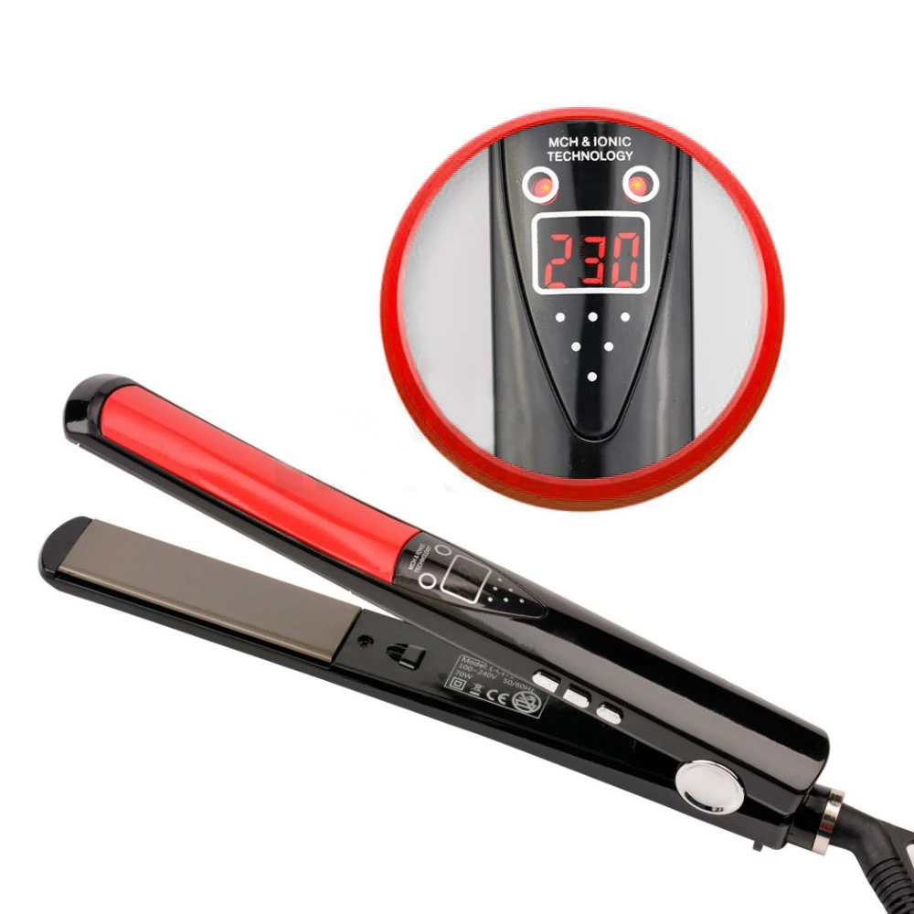 

Cosprof Professional Hair Straightener made of premium titanium plate Straightening Irons Hair Care Styling Tools Steam Styler
