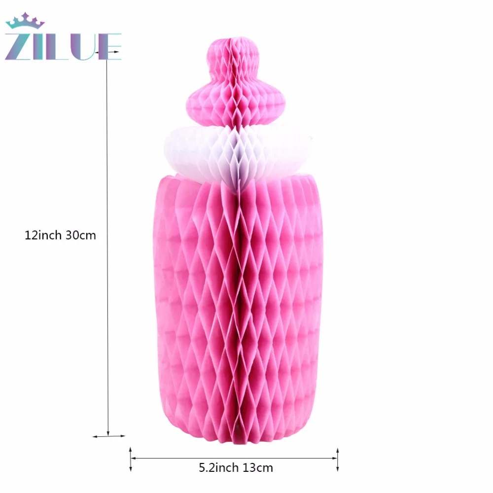 Zilue 1 шт. (розовый синий) милая детская бутылочка для кормления с Сотами бумажное