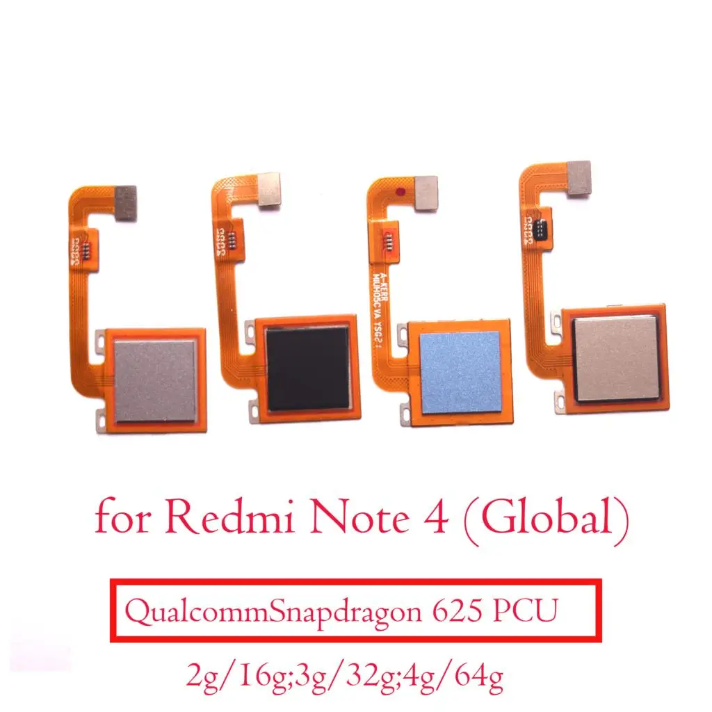 Новый протестированный для Xiaomi Redmi Note 4 4X сканер отпечатков пальцев гибкий