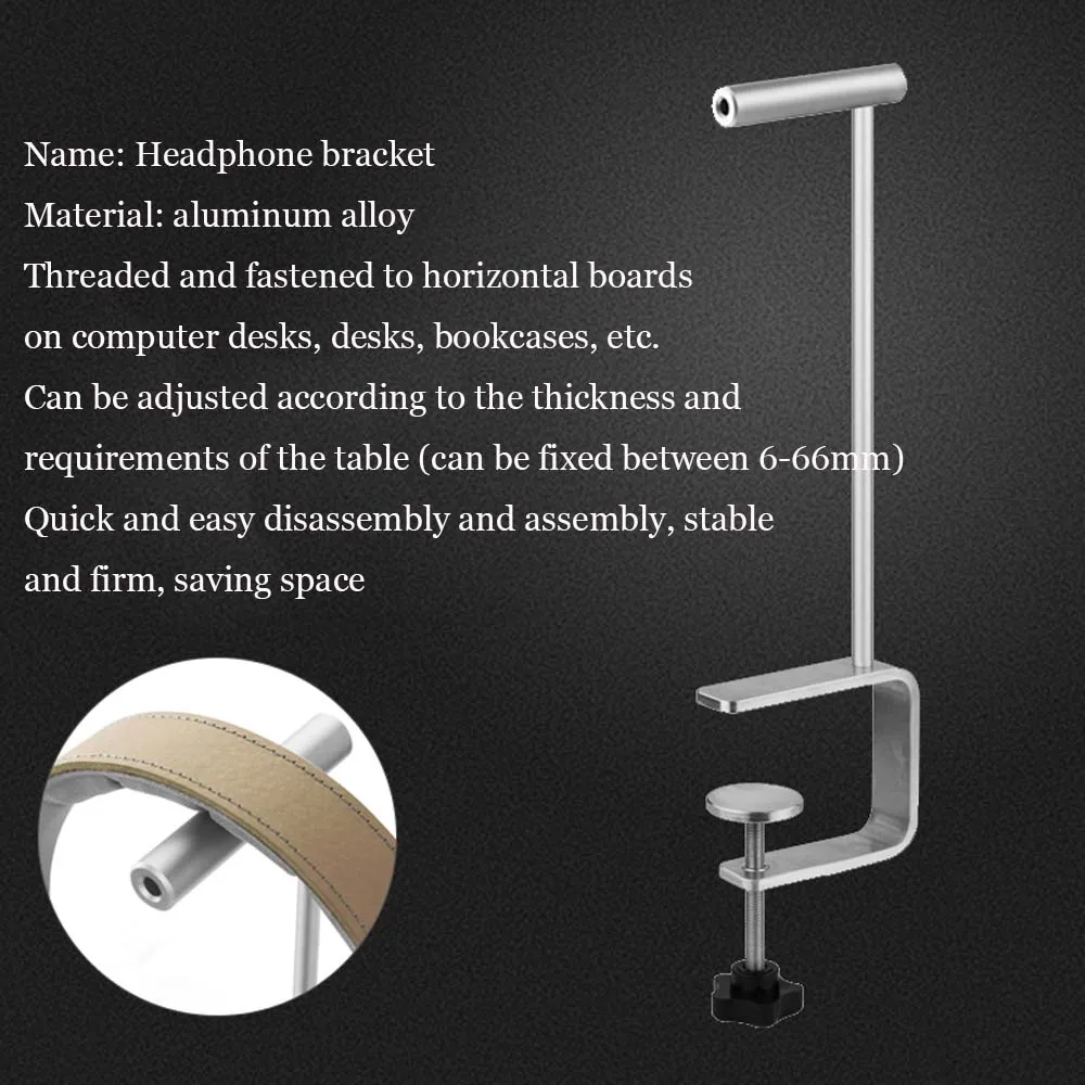 JINSERTA Universal Headphone Aluminum Alloy Headset Earphone Stand Holder Display for Headphones bracket Hanger Accessories