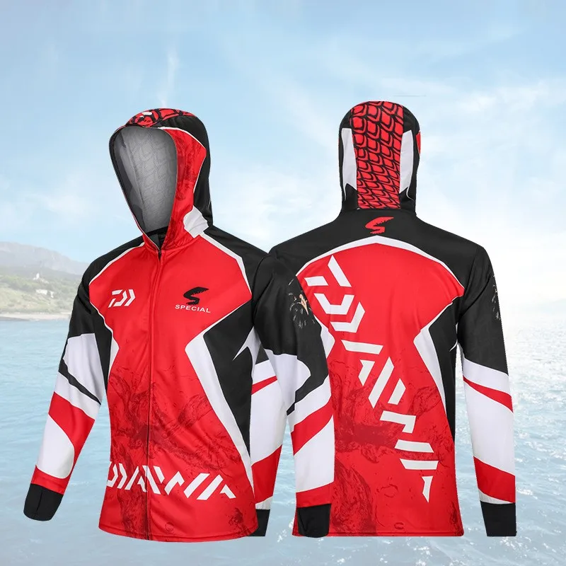 

2018 DAIWA NEW Fishing clothes Sunscreen Breathable summer Anti mosquito Quick dry DAIWAS man Long sleeve DAWA Free shipping