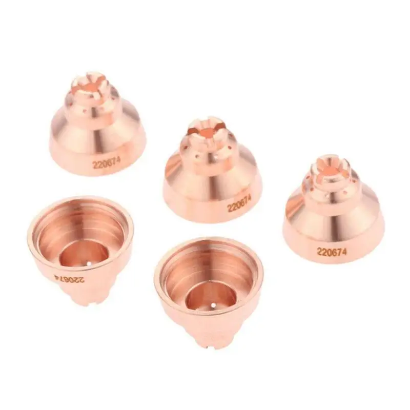 5pcs Plasma Torch Shield Cap for Thermal Dynamics Welding Machine Parts 0.2-0.8Mpa Consumables Welding Soldering Tools