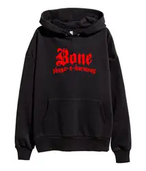 Bone Thugs N Harmony Красная толстовка с логотипом хип-хоп рэп толстовка с капюшоном merch черный