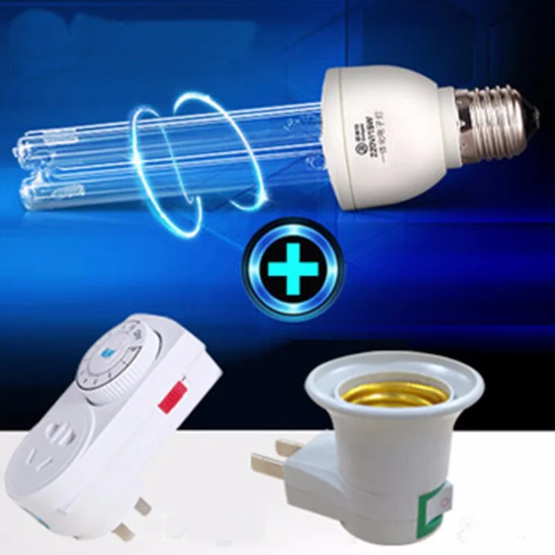

Household disinfection UV lamp, ultraviolet disinfection lamp, with E27 socket and Timing switch