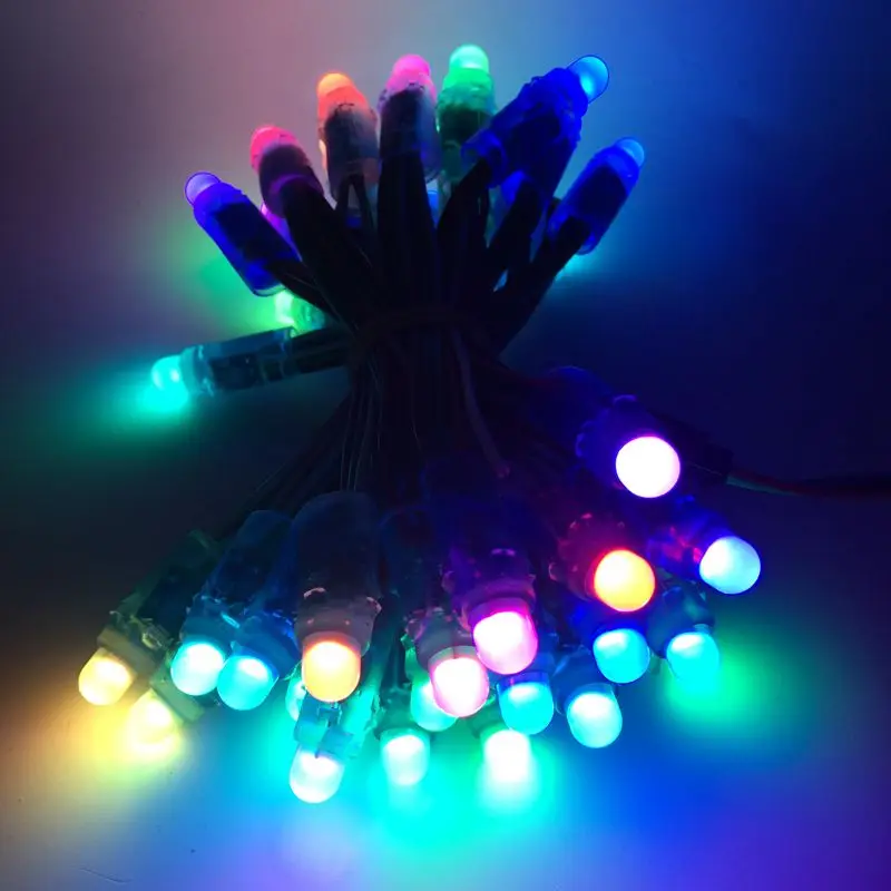 1500 шт. 12 мм WS2811 Полноцветная светодиодная точечная лампа модуль постоянного тока 5 В вход IP68 водонепроницаемый RGB цвет 2811 IC цифровой светодиодный Рождественский свет