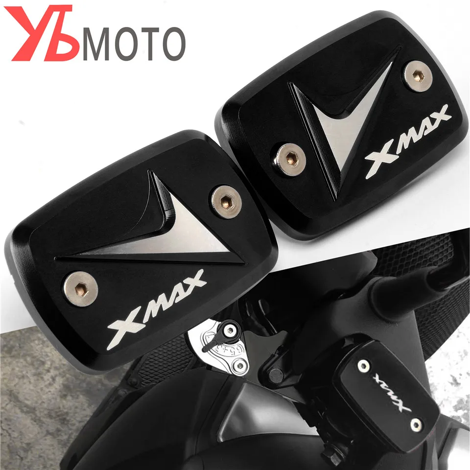 

Free Shipping For YAMAHA XMAX300 XMAX 300 2017 2018 Motorcycle Accessories Brake Fluid Tank Cap Cover with laser logo