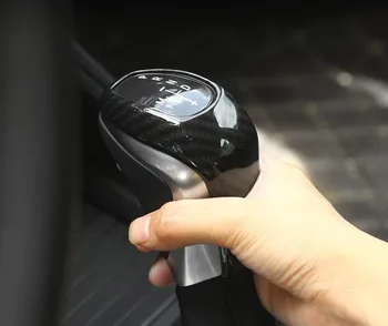 

For BMW X1 F48 2016-2017 2 series 218i Gran Tourer F46 2015-2017 Carbon Fiber Style ABS Plastic Gear Shift Head Cover Trim