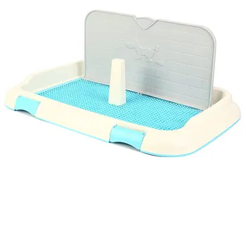 

Portable Pet Dog Cat Toilet Tray with Column Urinal Bowl Pee Training Toilet