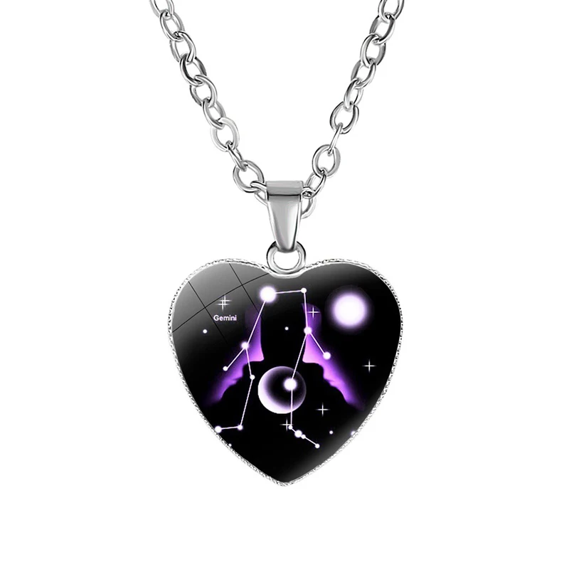 NIUYITID Twelve Constellation Necklaces & Pendants Zodiac Necklace For Women Girl Jewelry Neckless Valentine's Day Gift Love (5)