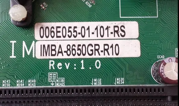 100% OK оригинальный IPC плата IMBA 8650GR R10 Rev: 1 0 промышленных материнских плат с