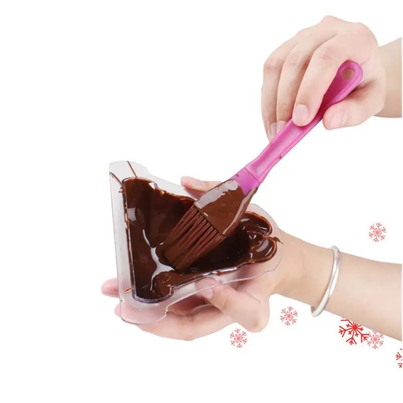 

6PCS Cute Plastic Cake Mold Shaped Chocolate Mold Handmade Cake And 4 Cavities PP DIY Ice Cream Popsicle