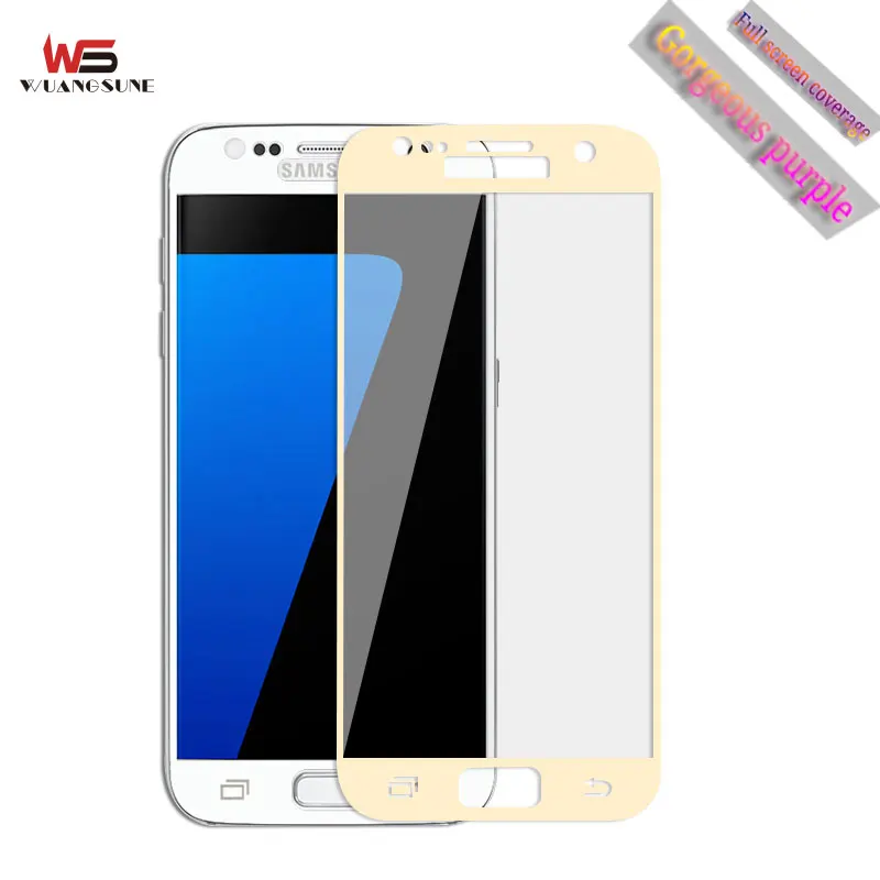 Полное покрытие закаленное стекло для Samsung Galaxy S7 G9300 G930 защитная пленка 9H твердое