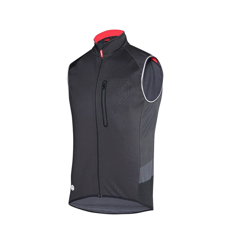 Pro Men Cycling Vest Shoulder Road Jackets Bicycle Bike Riding Windproof Jersey