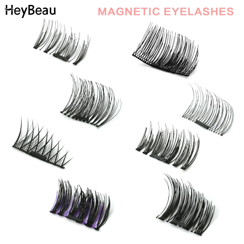 

Heybeau 3D Magnetic Eyelashes False Eyelash on the magnet Full Strip Magnetics Lashes Soft Hair Fake Eyelashes 3d mink lashes