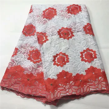 

Beautiful flower branches with stones and big rhinestones design Tulle dress fabric JYF43,Free shipping Nice French Lace Fabric