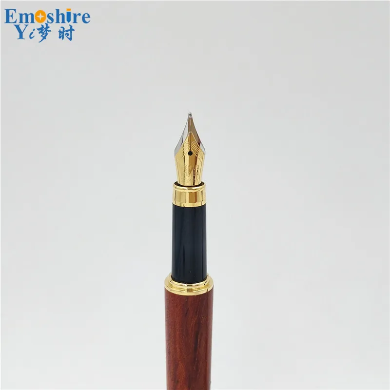 Emoshire Redwood pen three-piece suit Mahogany pen Mahogany pen Wood pen box Spot custom (16)