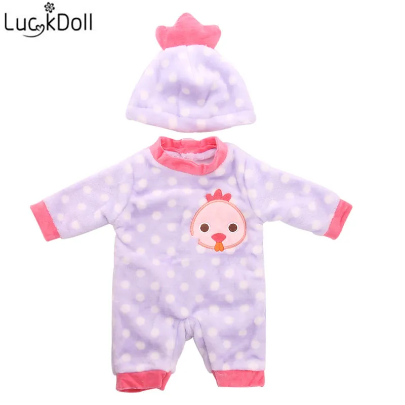 Luckdoll плюшевая кукла одежда один предмет + шапка размер 43 см Детская и 18 дюймовая