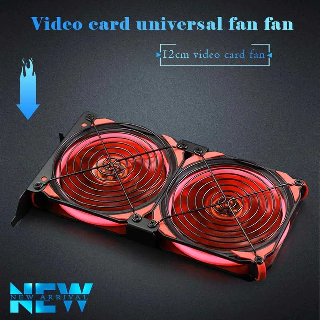 Cheap Halo 12cm universal GPU 2 /3 combination fan, ultra-quiet PCI video card dual cooler computer chassis PCI-e graphics card cooler Cheap Halo 12cm universal GPU 2 /3 combination fan, ultra-quiet PCI video card dual cooler computer chassis PCI-e graphics card cooler