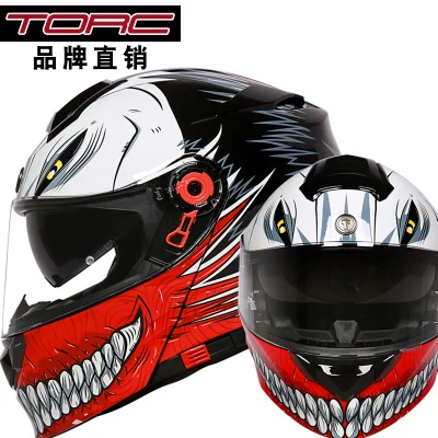 1шт TORC DOT двойной козырек флип до полного лица модульный Capacete Casque шлем с сертификатом ECE Мотокросс мотоциклетный шлем - Цвет: 8