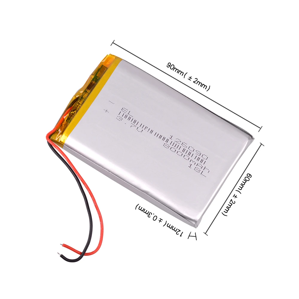 126090 3,7 в 8000 мАч литий-ионная аккумуляторная батарея для gps POWER BANK Tablet pc MID IPAQ DIY Мобильный аварийный 1206090
