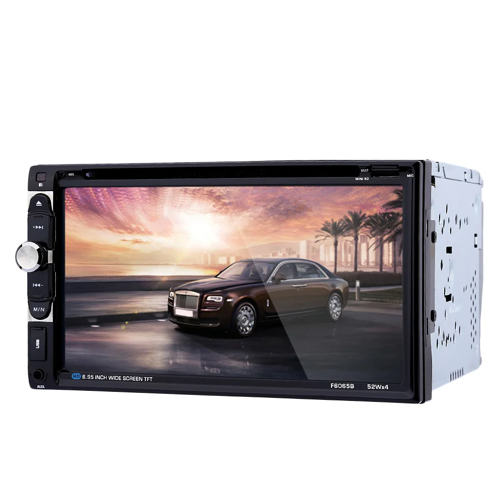 F6065B 6 95 дюймов аудио стерео DVD плеер 12 В Авто Video Remote Управление Камера|camera audio|cameras