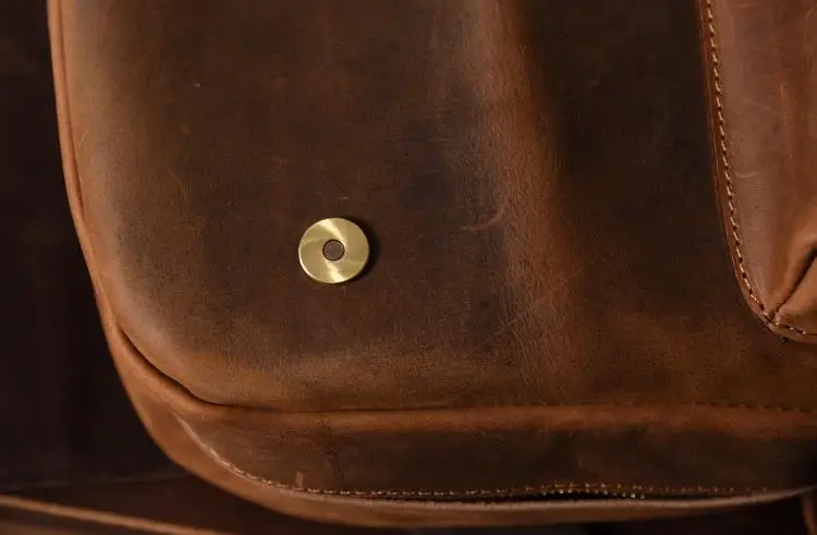 Marca designer de couro genuíno dos homens