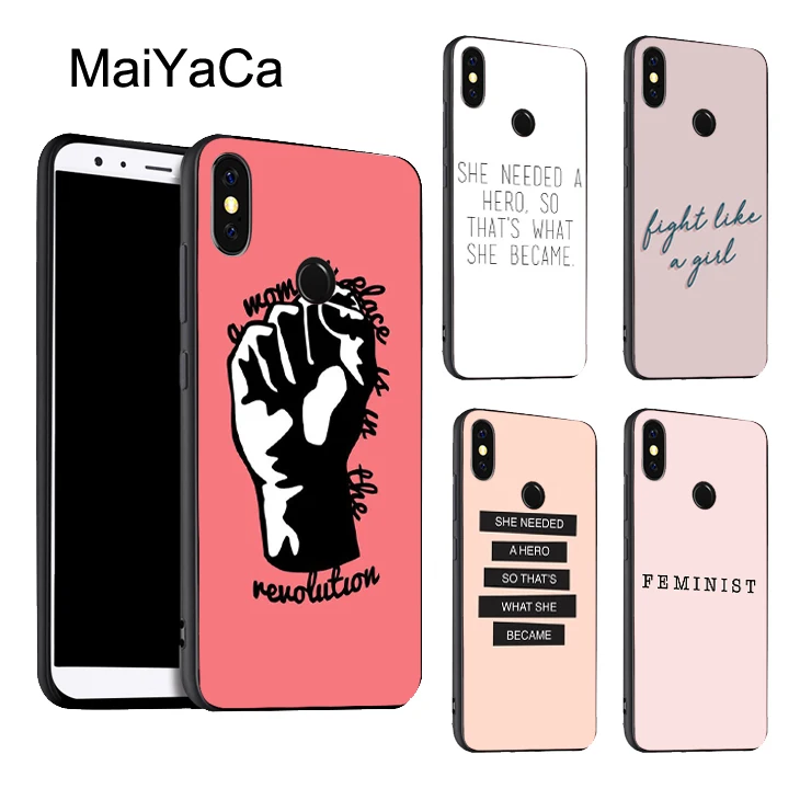 

MaiYaCa FEMINIST QUOTE HERO GIRL WOMEN Case For Xiaomi Redmi 5 Plus 6 6A S2 4X Note 5 Pro 5A 7 Mi 8 K20 9 6X A2 Mix 2S Max 3