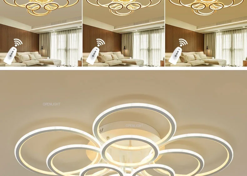 Двусторонняя световой кольцо светодиодный потолочный светильник дома Гостиная Спальня Обеденная проход потолочные светильники Бизнес