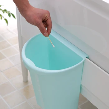 

Home Without Cover Wall Storage Baskets with Thick Plastic Ambry Receive Large Barrels Can Hang The Garbage In The Kitchen
