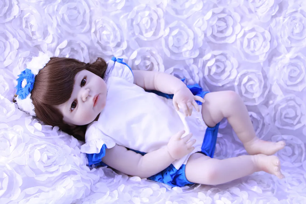 Кукла реборн NPK 23 дюйма 57 см|bebe reborn boneca|reborn bonecasbaby doll toy |