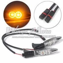 Frontal LED de Señal de Vuelta Luz Indicadora de Intermitencia para BMW R1200 GS/R/RS ADV R1200 GS Adventure 2013-2016 Con Conector Terminal