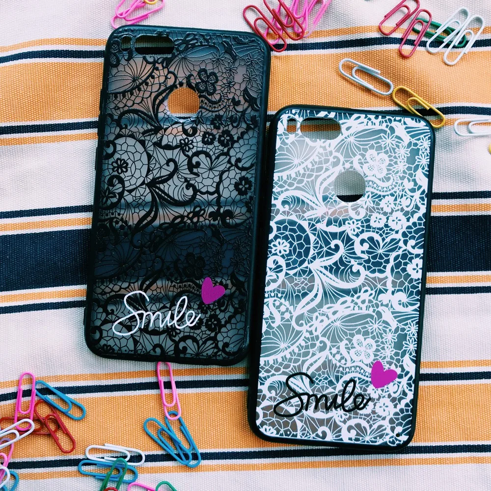 Lace Flower Pattern Soft Silicone Case Cover For Xiaomi Mi 8 SE A2 Lite A1 5X Poco F1 Redmi S2 Note 4 4x 5 Plus 5A 4A 6 6A Pro |