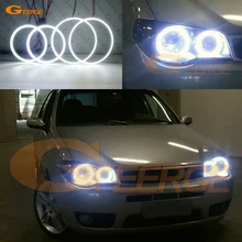 Для FIAT PALIO 2004 2005 2006 фара отличная ультра яркая подсветка smd led angel eyes kit DRL