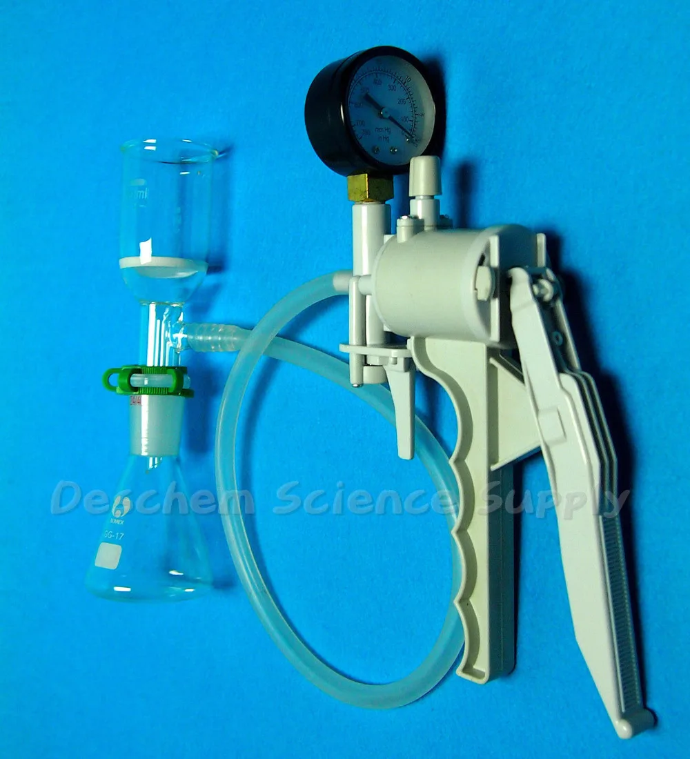 

100ml,24/40,Glass Filtration Set,Erlenmeyer Flask & Filter Funnel W/Vacuum Pump