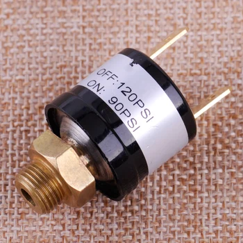 

CITALL Heavy Duty Auto Air Pressure Switch Compressor Control Switch power OFF 120 PSi / ON at 90 PSi Valve for Air Horn 12V 24V