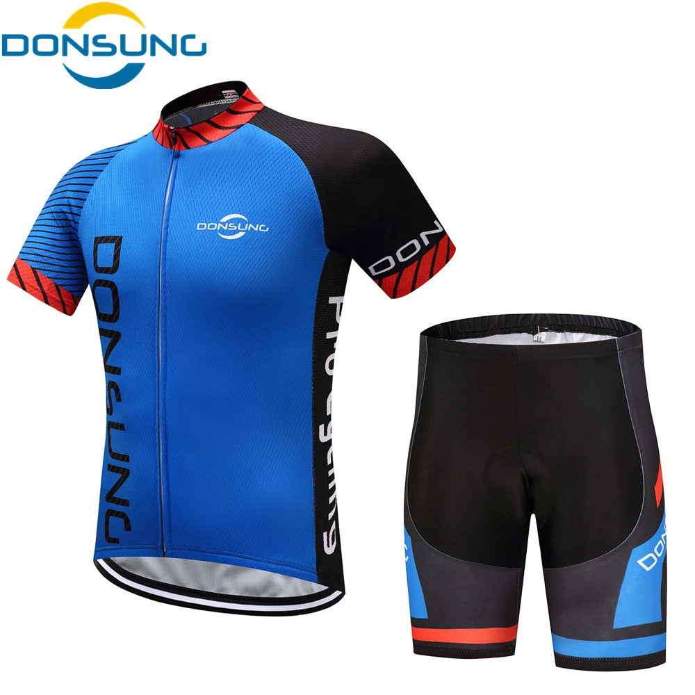 

DONSUNG Cycling Jersey Sets Men Pro Team Outdoor Sport MTB Bicycle Clothing Short sleeve Cycling Clothes Maillot Ciclismo Hombre