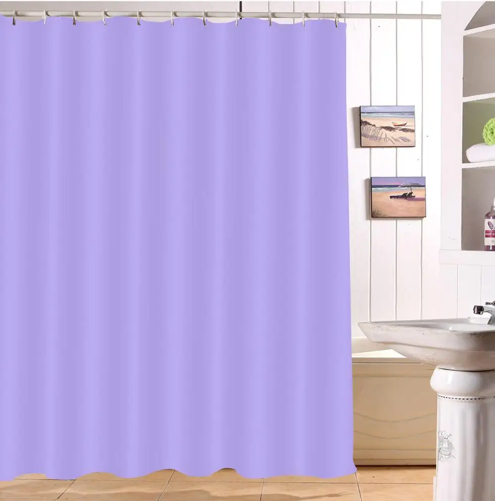 Водонепроницаемый твердый красный чистый душ занавески s полиэстер принт ванная комната экраны занавески ткань для девочки Ванна домашний декор